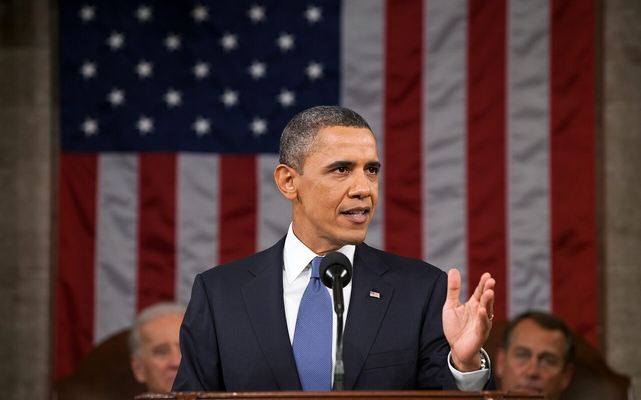 Obama faisant un discours