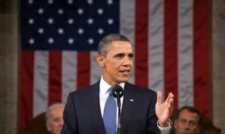 Obama faisant un discours