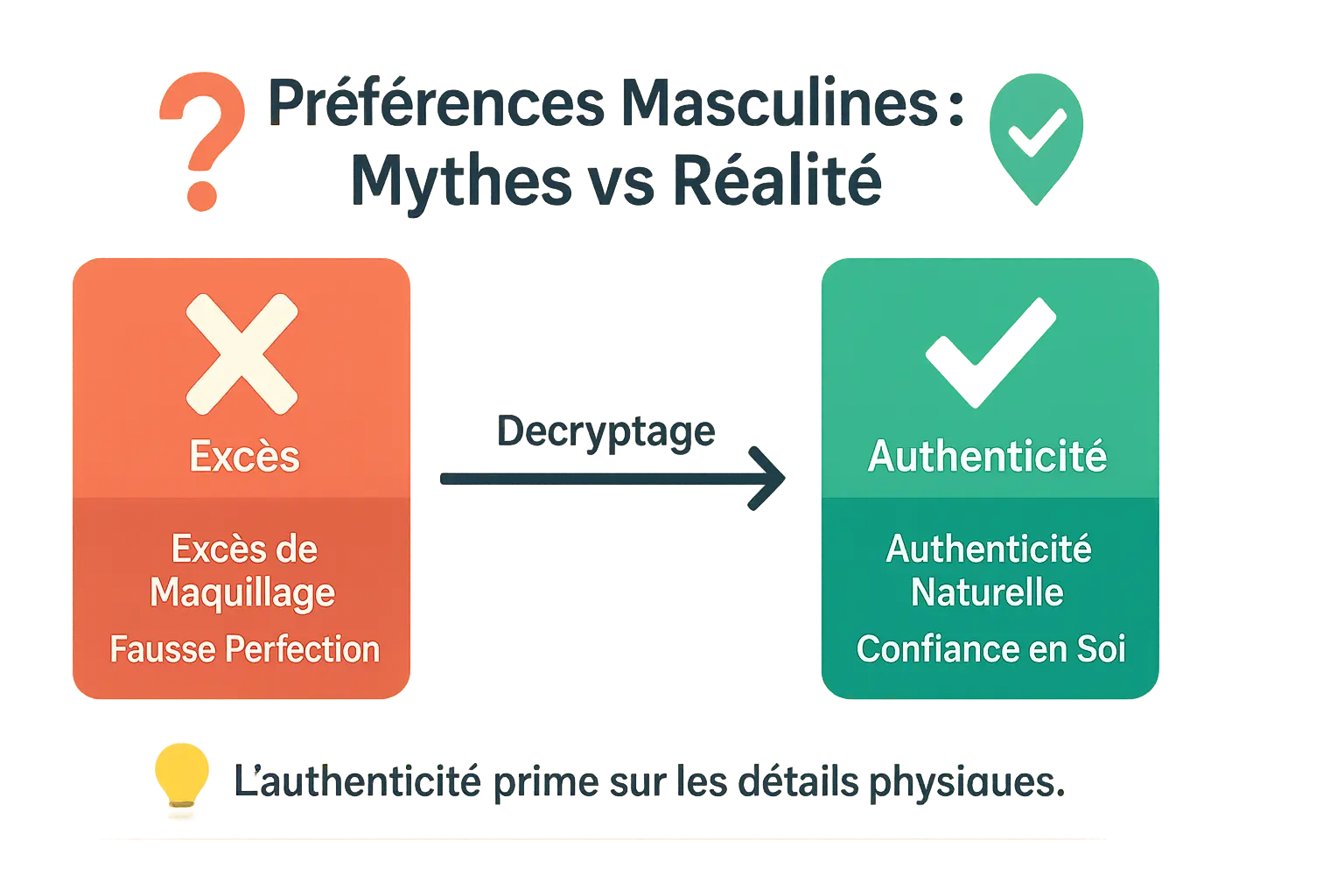 Illustration des préférences masculines entre mythes et réalités