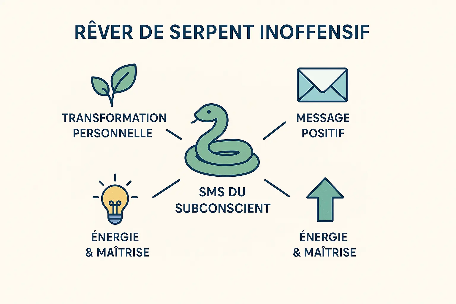 Interprétation positive d'un serpent inoffensif dans un rêve : symbole de renouveau et de transformation