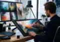 Illustration générée par IA représentant une idée transformée en dessin