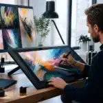 Illustration générée par IA représentant une idée transformée en dessin