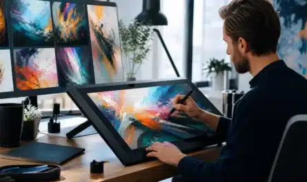 Illustration générée par IA représentant une idée transformée en dessin