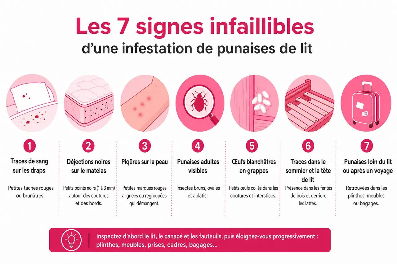 Punaises de lit: 7 signes qui ne trompent pas pour les détecter chez vous , Les 7 signes infaillibles d’une infestation de punaises de lit