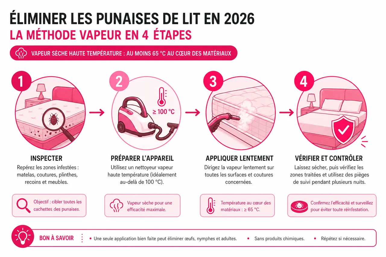 Punaises de lit: 7 signes qui ne trompent pas pour les détecter chez vous , Comment éliminer les punaises de lit: méthodes et innovations en 2026