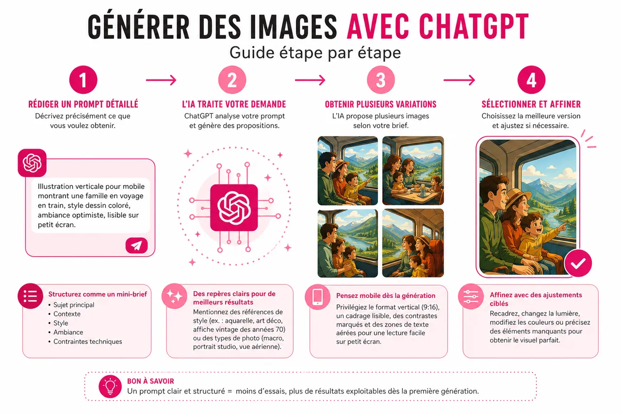 Créer des visuels avec l’IA: outils et astuces pour des images impressionnantes , Comment générer des images avec ChatGPT: guide étape par étape