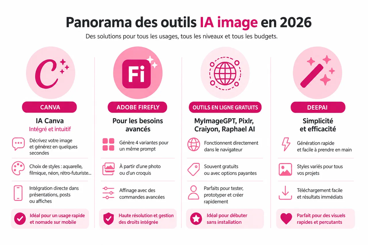 Créer des images avec l’IA: modes d’emploi, limites et erreurs à éviter , Comment créer des images avec l’IA: outils et tutoriel pas à pas