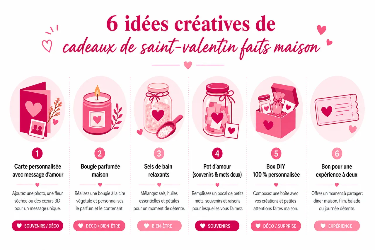 Cadeaux de saint valentin faits maison: 6 idées simples pour un budget serré , 6 idées créatives de cadeaux de saint-valentin faits maison