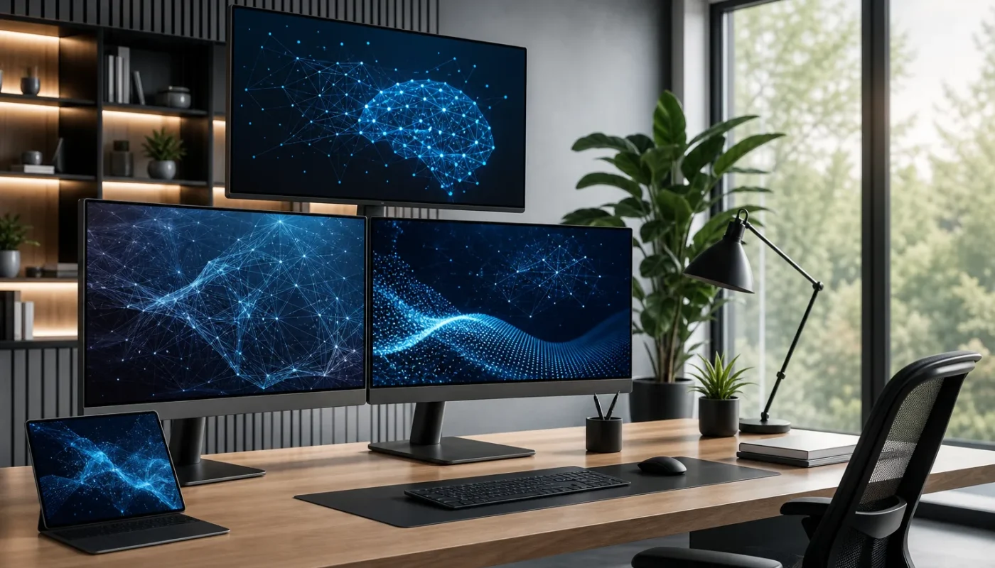 Intelligence artificielle gratuite utilisée dans un environnement professionnel