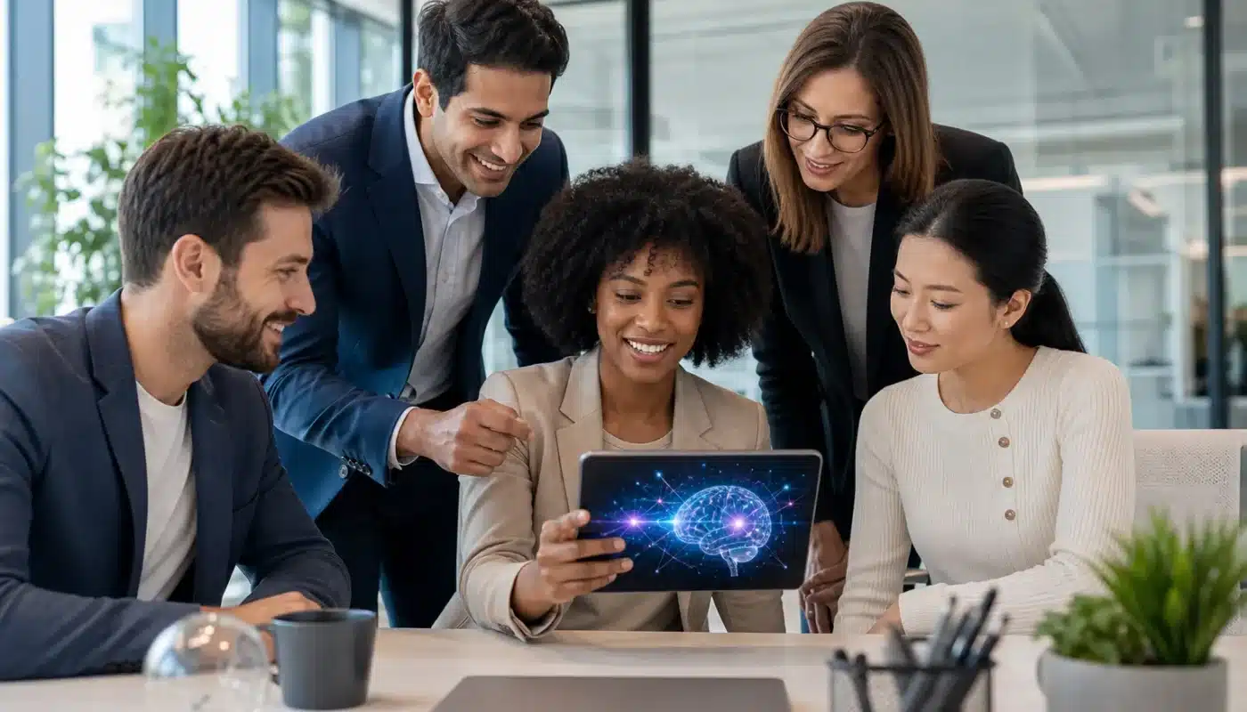 PME utilisant l'intelligence artificielle pour optimiser son budget
