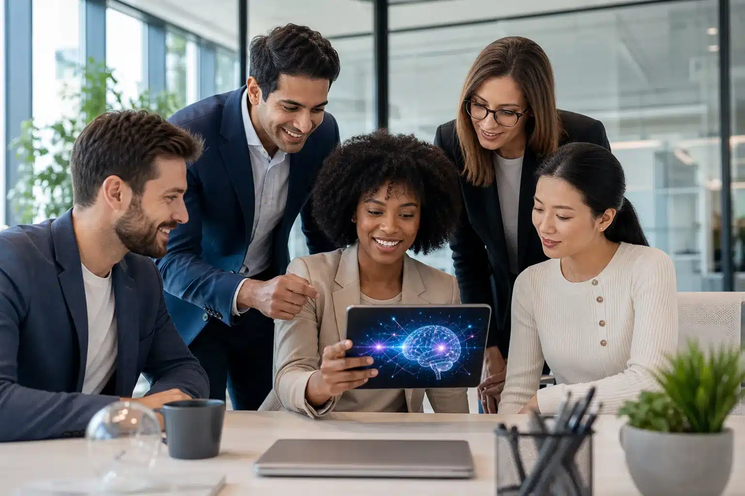 PME utilisant l'intelligence artificielle pour optimiser son budget