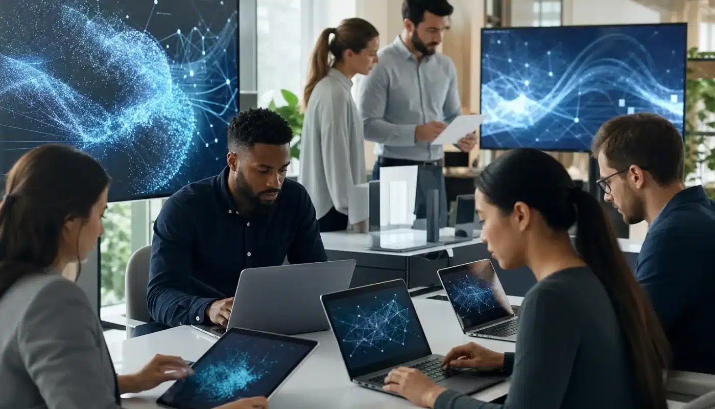 Technologie IA moderne avec interface utilisateur intuitive en 2026