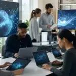 Technologie IA moderne avec interface utilisateur intuitive en 2026