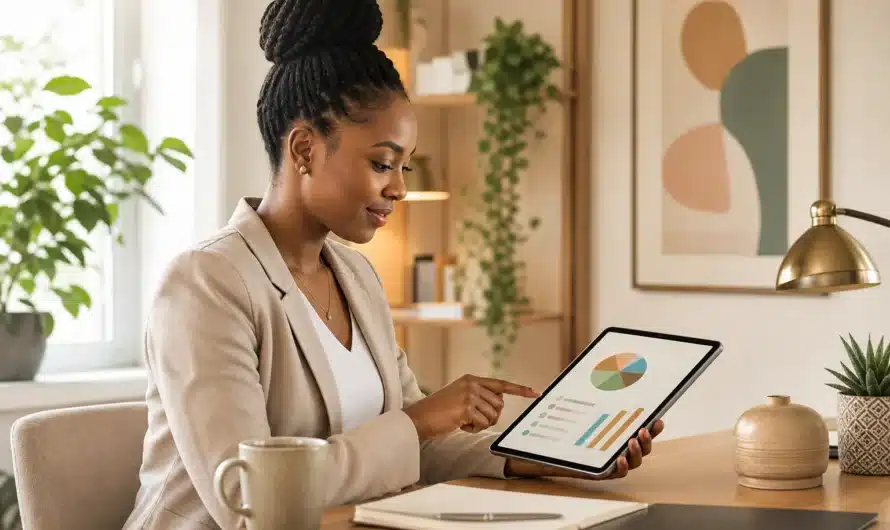 Budget personnel simple avec graphiques et notes organisées