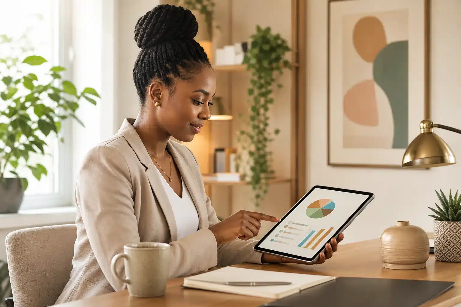 Budget personnel simple avec graphiques et notes organisées