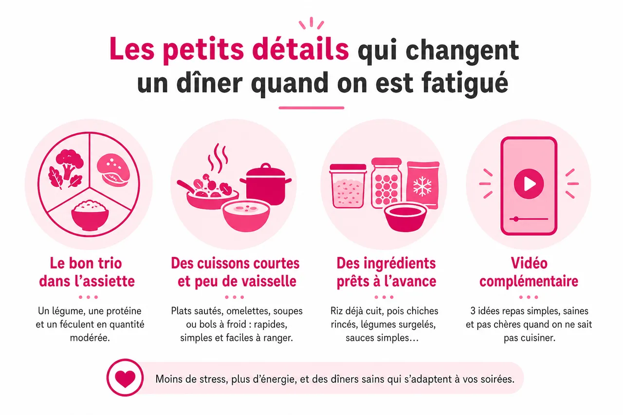 6 idées de dîners sains et rapides pour les soirs où vous êtes épuisé , Les petits détails qui changent un dîner quand on est fatigué