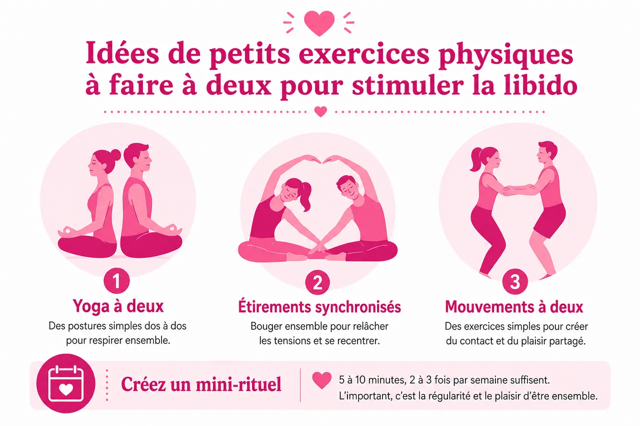 4 exercices pour raviver la libido en couple sans mettre la pression , Idées de petits exercices physiques à faire à deux pour stimuler la libido